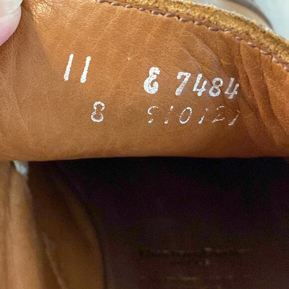 Allen Edmonds Boulevard Chestnut Cap Toe Derby Dress Shoe Size 11 - Picture 5 of 10